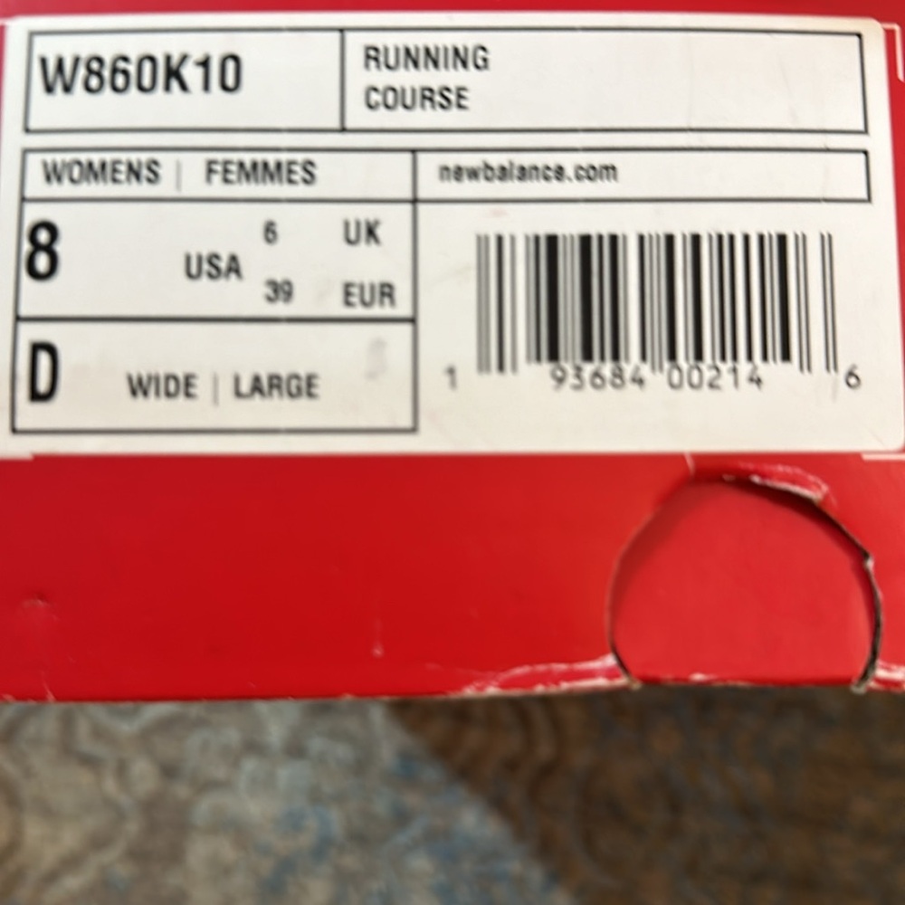 New Balance Black Women's 860K Running Shoes - Picture 9 of 9